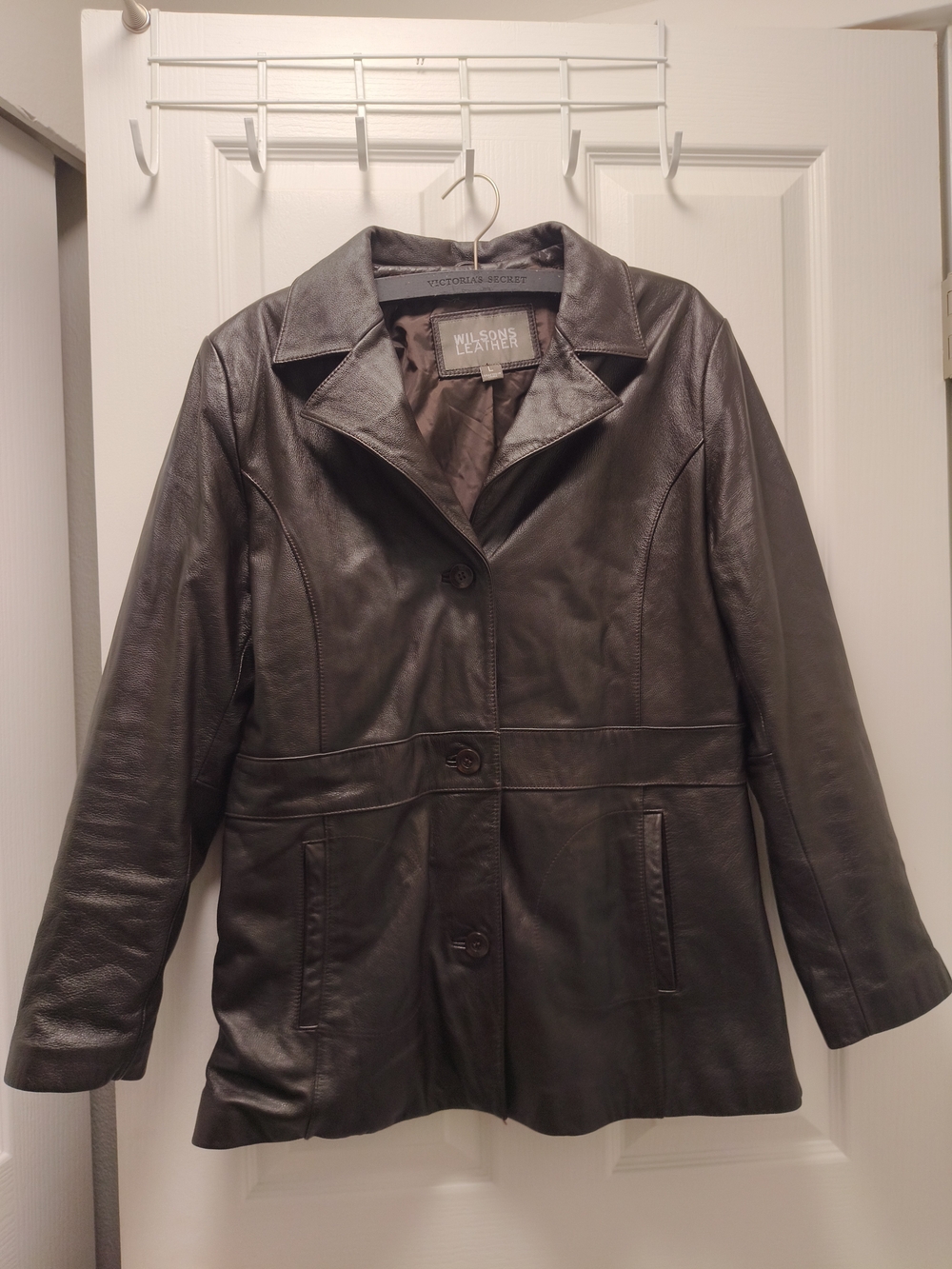 Wilson's Leather Brown Paneled Leather Jacket 90s Grunge Biker Detective Western